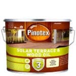 Pinotex Solar Terrace & Wood Oil eļļa terasēm, dārza mēbelēm un fasādēm