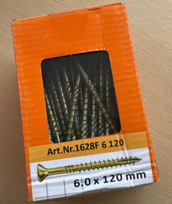 Skrūves kokam ar Kateri -tx30 dz 6.0x120