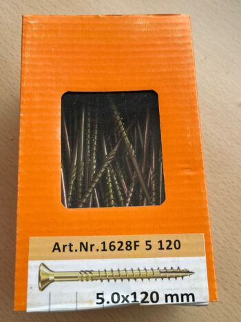 Skrūves kokam ar Kateri -tx25 dz 5.0x120