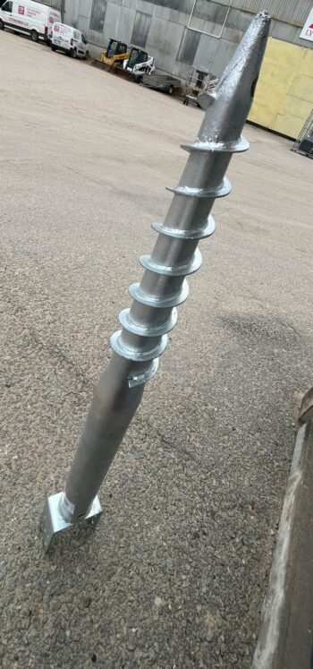 Skrūvpālis U-veida 100x1000x2mm HDG