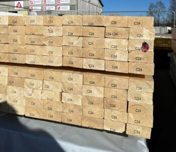 Konstrukciju kokmateriāls, priede, 45x95x4200,C24,E4E imprignēts (zaļš)