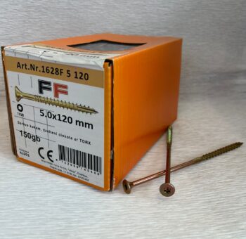 Skrūves kokam ar Kateri -tx25 dz 5.0x120