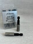 ¼ - E6.3 skrūve uzgaļu turētājs ar manētu 50mm